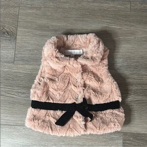 NWOT Rachel Zoe Toddler Girl Cream Faux Fur‎ Vest